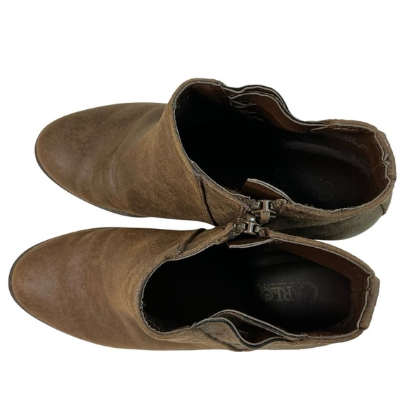 Carlos by Carlos Santana BERT Rustic Brown Ankle Booties Boots Size 7.5M - Picture 15 of 15